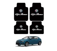 lioidres 4 pcs Car Floor Mats, for Alfa Romeo Brera 2013-2016 Floor Mats Velour Carpet Water Proof Wear Resistant Car Accessories