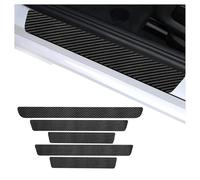 lioidres 5 PCS Car Sill Protectors Strips for Opel Corsa F 2019-2025, Anti Scratch Carbon Fiber Wrap Film for Door Sill Protector Front Rear Bumper