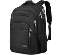 Liokesa Laptop Backpack for Men Women, School Backpacks for Boys Girls,Water Resistant Black Backpack with USB Charging Port,17.3 Inch College Bookbag Daypack