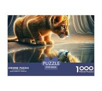 Lion, 1000-piece Jigsaw, Calming Yet Stimulating Indoor Activity, Perfect for Keepsakes Or Gallery Walls, Suitable for Ages 8+, 38x26cm/1000pcs
