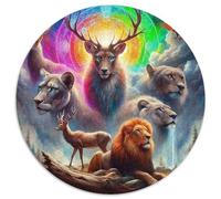 Lion 1000 Piece Jigsaw Puzzle For Adults Educational Games Stress Relief Puzzle Cultivate The Spirit of Teamwork For Adults Gifts 1000pcs (67.5x67.5cm)