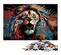 Lion 1000 Piece Jigsaw Puzzles for Adults Difficult Puzzles for Adults Ideal And Home Decor 26X38CM/10.23x14.96inch