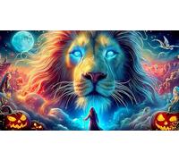 lion 1000 Piece Jigsaw Puzzles for Adults Educational Games Jigsaw Puzzle Home Decors for Family Decorations 75x50cm/1000pcs