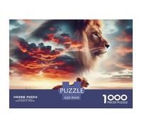 Lion 1000 Piece Jigsaw Puzzles for AdultsFurniture And Wall Decoration Colourful, Challenging & Brainteasing Adults Jigsaw Puzzle, Puzzle The Future - 100% Recycled Cardboard Educational Game Challen