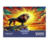 Lion 1000 Piece Jigsaw Puzzles Fun Challenging Modern Wild Animal for Family Activity Game for The Whole Gifts Suitable for Children & People Aged 14+ 70x50cm/1000pcs