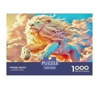 Lion 1000 Piece Jigsaw Puzzles Fun Challenging Modern Wildlife Educational Game for The Whole Gifts Suitable for Children & People Aged 14+ 70x50cm/1000pcs