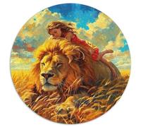 Lion 1000 Pieces Jigsaw Puzzles For Adults Challenging Game Stress Relieving Entertainment Cultivate The Spirit of Teamwork for Adults And Kids, Age 12 Years Up 1000pcs (67.5x67.5cm)