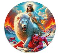 Lion 1000 Pieces Jigsaw Puzzles For Adults Challenging Game Stress Relieving Entertainment Cultivate The Spirit of Teamwork For Adults Gifts 1000pcs (67.5x67.5cm)