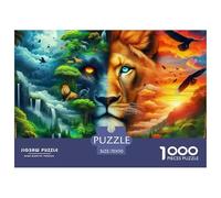 Lion 1000 Pieces Jigsaw Puzzles For Adults Educational Games Stress Relieving Entertainment Cultivate The Spirit of Teamwork For Adults Gifts 70x50cm/1000pcs