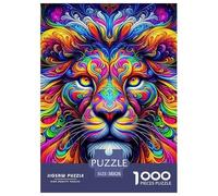 Lion 1000 Pieces Jigsaw Puzzles For Adults Educational Games Stress Relieving Entertainment Cultivate The Spirit of Teamwork for Men, Women, Elders, Seniors 38x26cm/1000pcs