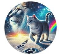 Lion 1000 Pieces Jigsaw Puzzles For Adults Family Challenge Toys Stress Relieving Entertainment Cultivate The Spirit of Teamwork for Men, Women, Elders, Seniors 1000pcs (67.5x67.5cm)