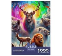 Lion 1000 Pieces Jigsaw Puzzles For Adults Family Challenge Toys Stress Relieving Entertainment Cultivate The Spirit of Teamwork for Men, Women, Elders, Seniors 70x50cm/1000pcs
