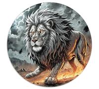 Lion 1000 Pieces Jigsaws Stress Reliever Difficult Challenge for Adults Kids Challenging Beast Jigsaw Puzzles Family Game Gifts And Gifts (67.5x67.5cm)