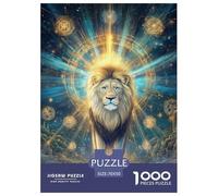 Lion 1000 Pieces Premium Jigsaw Age 3+ Quirky, Abstract Design, Fun Details, Educational, Challenging Puzzle Games 70x50cm/1000pcs
