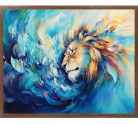 Lion 5D Diamond Art Full Drill Craft Diamond Painting 55x40cm L-3696
