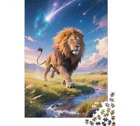 Lion: A 1000 Piece Wooden Puzzle Journey - Challenge Your Mind And Bond with Family - Fun for Adults Alike