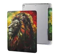 Lion A Rastafari Flag Jungle Reggae Cute Protective Case Compatible for IPAD Pro (10.5in) /IPAD Air3(10.5in) Trifold Tablet Cover Non-Slip Cases