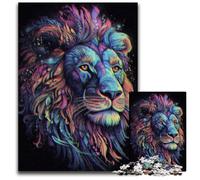 Lion AbstractJigsaw Puzzle 1000 Pieces Jigsaw Puzzles for Adults Educational Brain Teaser Artistic HomeOffice Decor 14 Age 1000 PCS(38x26cm)