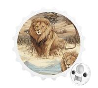 Lion African Bottle Opener Magnetic Fridge Magnet Sticker for Home Beer Bar Accessories