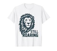 Lion Alpha Motivation Still Roaring Leo Power Men T-Shirt