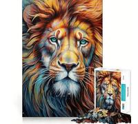 Lion Amazing Portrait Jigsaw Puzzles for Teenagers 1000 Piece Logic Build Sharp Color Fun Hobby Art Work (38x52cm)
