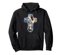 Lion and Cross Jesus Inspirational Christian Faith Religious Pullover Hoodie