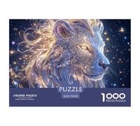 Lion And Eagle Facing Each Other High Grade Paper Material Rewarding Challenging Game, Suitable for Home Leisure And Family Game Nights 70x50cm/1000pcs
