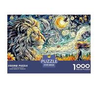 Lion And GirlExpert-Level Jigsaw Puzzles for Adults A 1000-Piece (Advanced) Set of Seemingly Impossible, Hard, And Extremely Difficult Challenging Puzzle Educational Games - The Ultimate Test And Gif