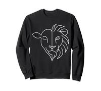 Lion and Lamb Christian Faith Symbol Jesus for Men Women Sweatshirt