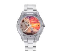 Lion and Lamb Men's Business Watch Fashion Stainless Steel Wristwatches Custom Watches for Women