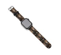 Lion And Lioness with Golden Crowness African Animal Silicone Watch Band Replacement Watch Straps Adjustable Sport Wristband for Women Men 42mm/44mm