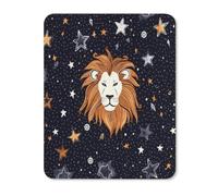 Lion and Stars Mouse Pad Thin Mouse Mat 13.68