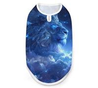 Lion And Stars Under The Moonli Print Pet Clothes T Shirt Pets Clothing Vests Tee Tops Dogs Costume Coat For Dog Cat L