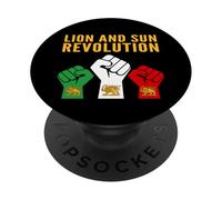 Lion and Sun Revolution Persian Heritage Raised Fists Protes PopSockets Adhesive PopGrip