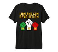Lion and Sun Revolution Persian Heritage Raised Fists Protes Premium T-Shirt