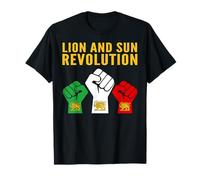Lion and Sun Revolution Persian Heritage Raised Fists Protes T-Shirt