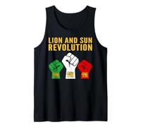 Lion and Sun Revolution Persian Heritage Raised Fists Protes Tank Top