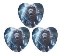 Lion And Thunder 3 Pcs Automotive Air Fresheners Mirror Aromatherapy Tablets Ornament Car Fragrance Scented Cards Love form