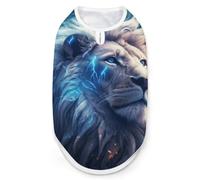 Lion And Thunder Cute Dog Shirts Sleeveless Tank Top | Comfort Tees Vest Pet Clothes for All Cats Dogs