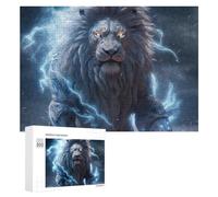 Lion And Thunder Wooden Jigsaw Puzzles for Adults Intelligent Games Home Decor Artwork for Home Office 300 PCS