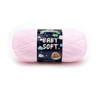 Lion Brand Yarn Baby Soft Yarn, Acrylic Blend, Petal, 10.16 x 20.32 x 8.89 cm