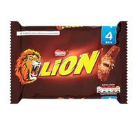 Lion Bar - Milk Chocolate Bars Multipack - Smooth Milk Chocolate with Crispy Wafer and Caramel - (4 x 42g)