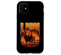LION big cat king of savannah huge predator cats hunting Case for iPhone 11