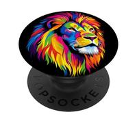 Lion Big Cat Lions Mane Lion Love Wild Lions PopSockets Adhesive PopGrip