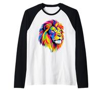 Lion Big Cat Lions Mane Lion Love Wild Lions Raglan Baseball Tee