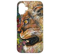 Lion Big Cat Strength Power Kings Leaders Fur Mane Art Case for iPhone 16 Plus