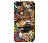 Lion Big Cat Strength Power Kings Leaders Fur Mane Art Case for iPhone SE (2020) / 7 / 8