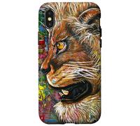 Lion Big Cat Strength Power Kings Leaders Fur Mane Art Case for iPhone X/XS
