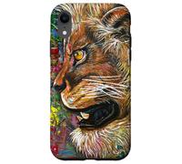 Lion Big Cat Strength Power Kings Leaders Fur Mane Art Case for iPhone XR