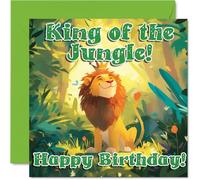 Lion Birthday Cards, King of the Jungle